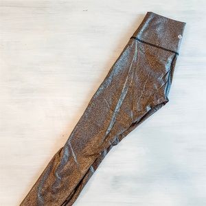 Lululemon Align Metallic Gold/Black Leggings